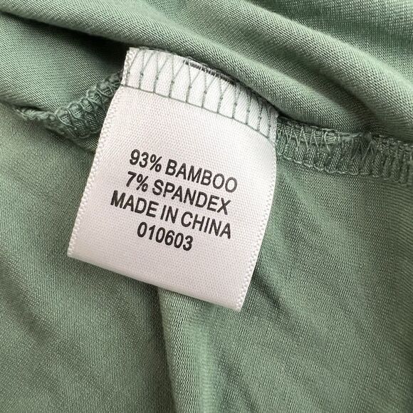 Birdy Grey Bamboo Jonny Long Sleeve Cozy Pajama Shirt Women Sz Small Green EUC - Picture 13 of 13